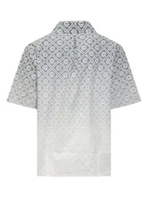 monogram print shirt